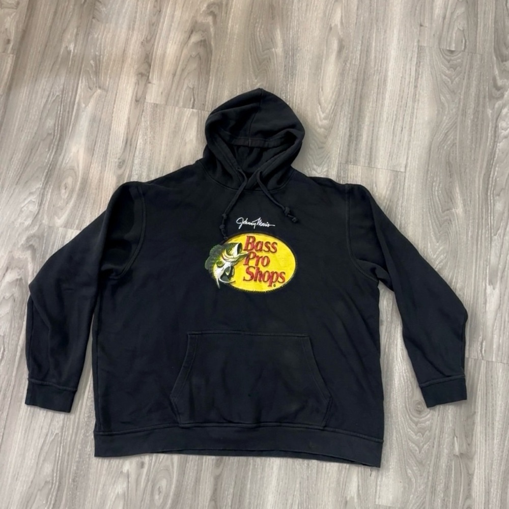 Bass Pro Shops Black Hoodie with Logo